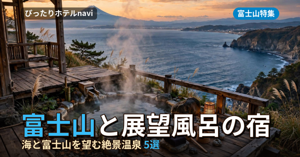 湘南で富士山が見える温泉・展望風呂付き絶景宿5選